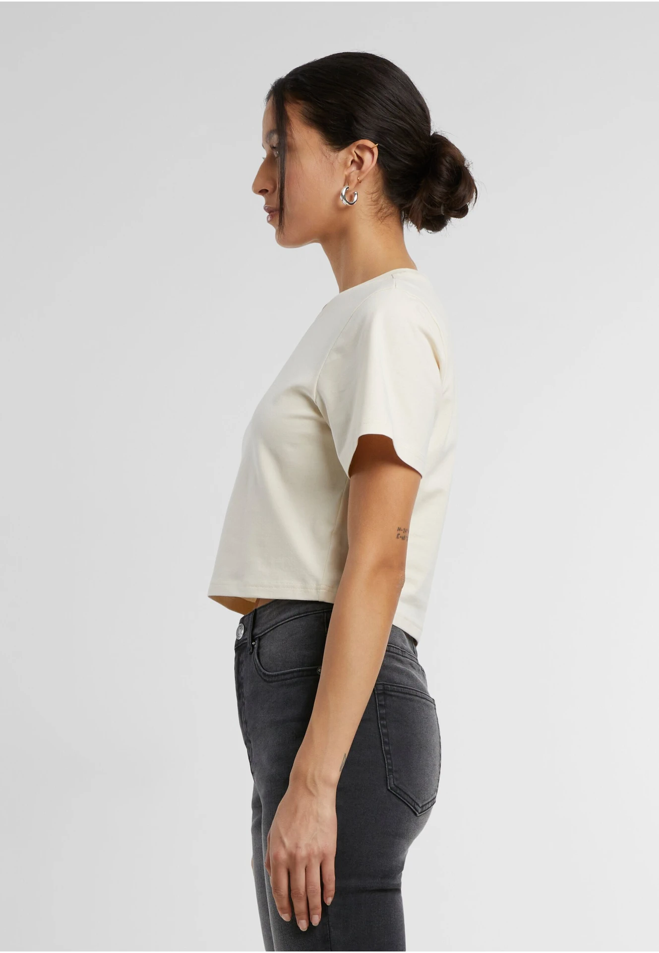 Build Your Brand Ladies Cropped Tee