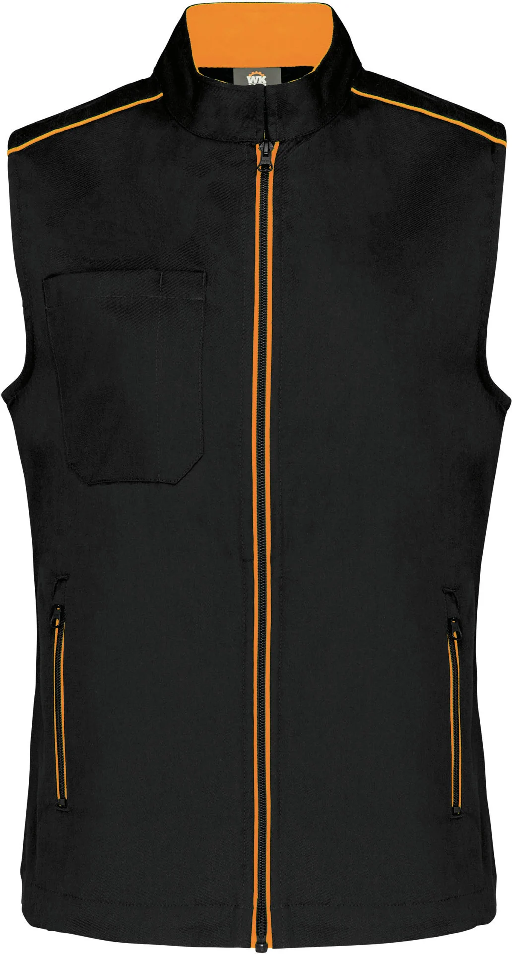 black/orange