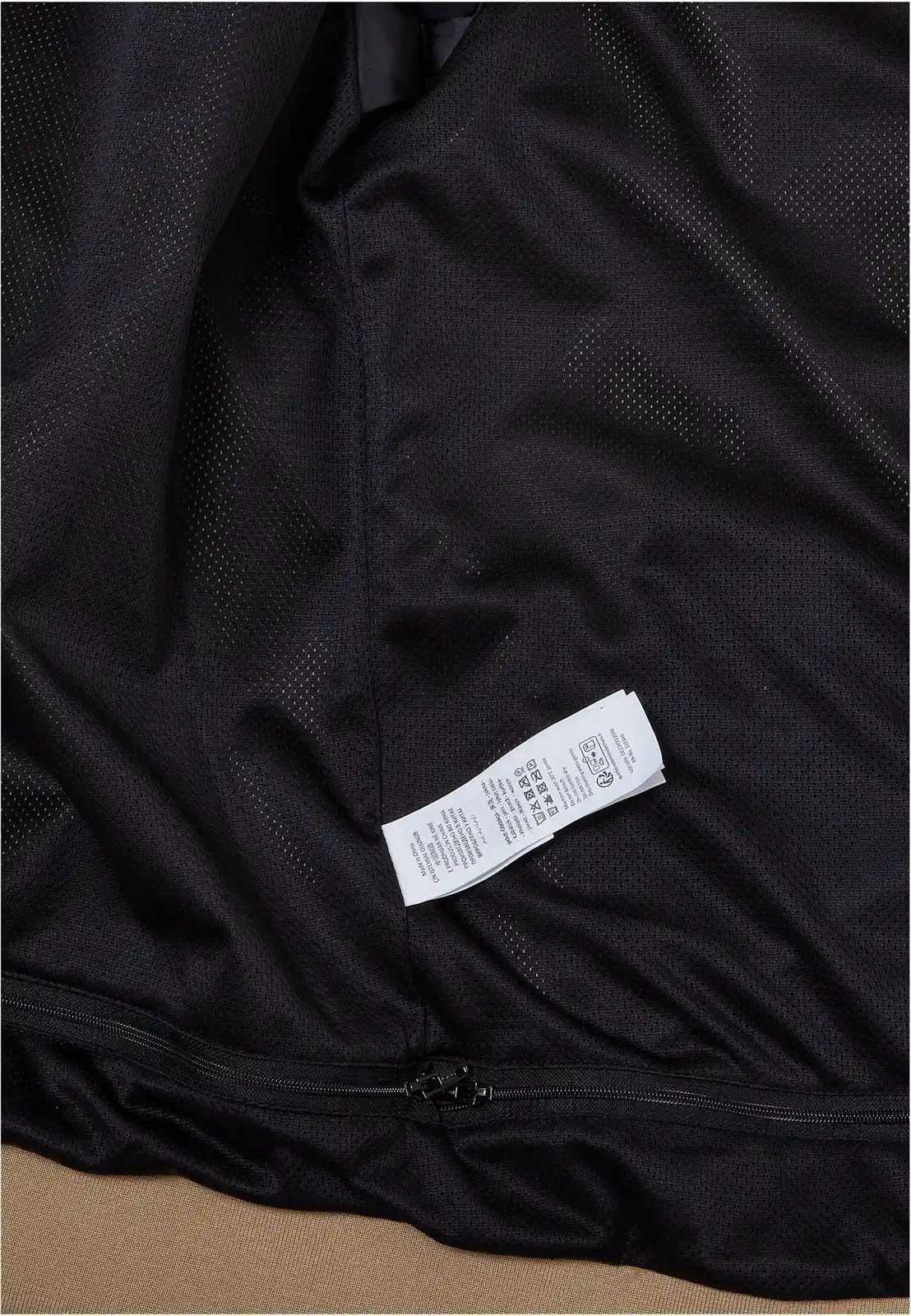 BYB-BY016-windrunner-jacket-beige-black-detail-9 Build Your Brand Windrunner Jacket