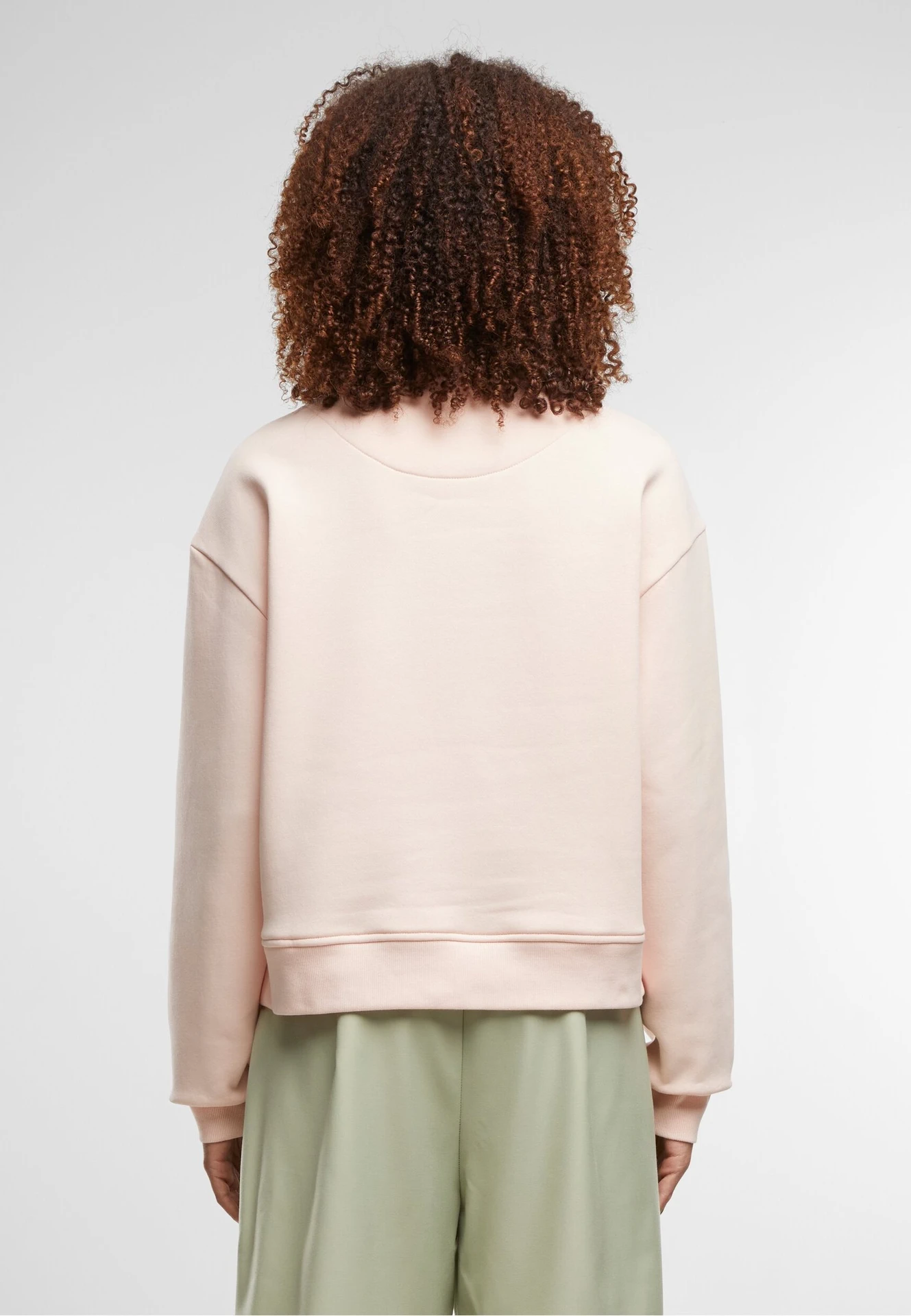 Build Your Brand Ladies Oversized Crewneck Sweatshirt