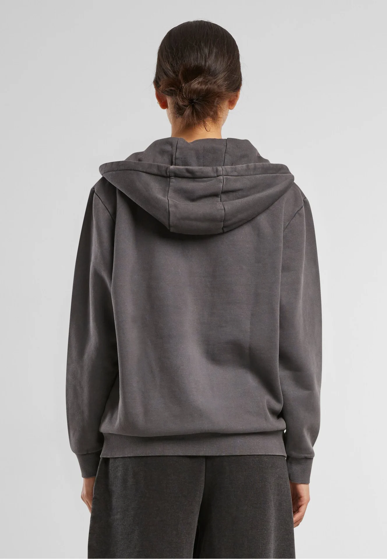 Build Your Brand Ladies Vintage Heavy Zip Hoody