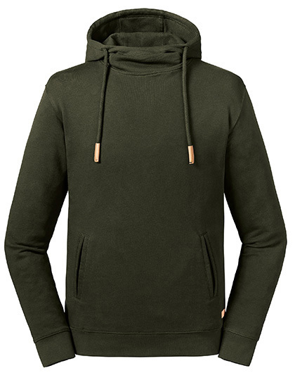 Russell Pure Organic High Collar Hooded Sweat