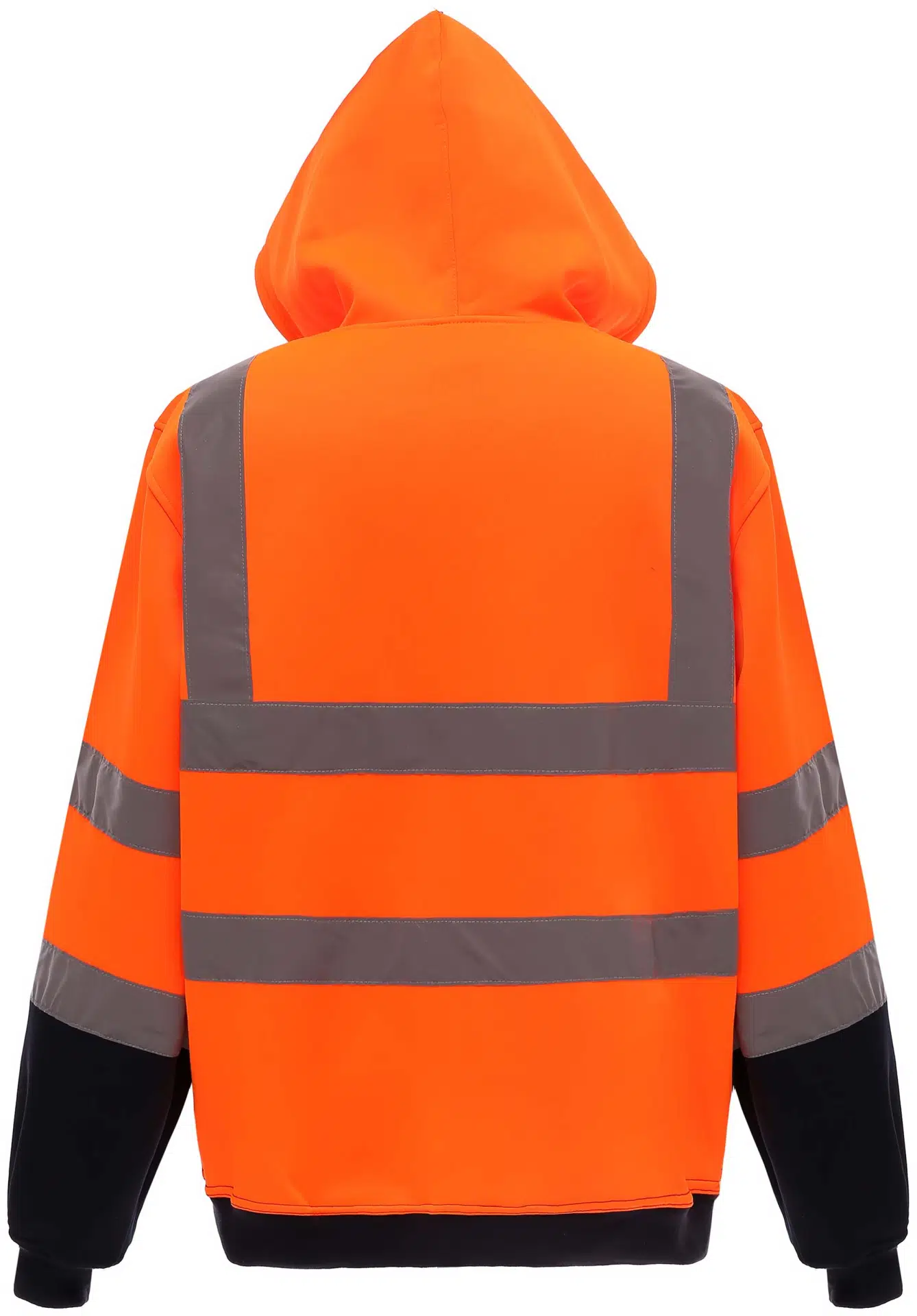 yoko-hvk07-hi-vis-zip-hoodie-orange-navy-back-2 YOKO Hi Vis Zip Hoodie