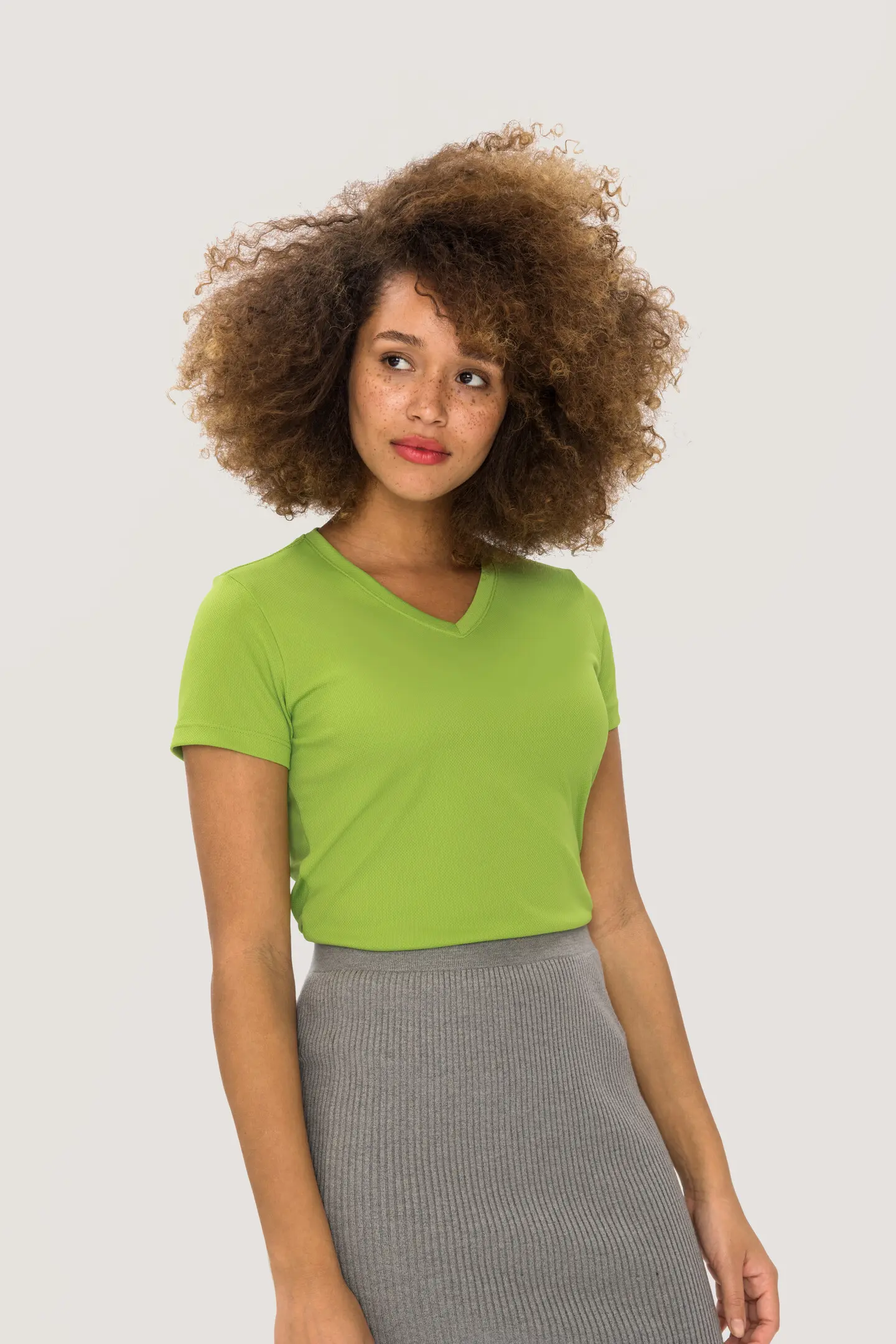 HAKRO Women-V-Shirt 187 Coolmax