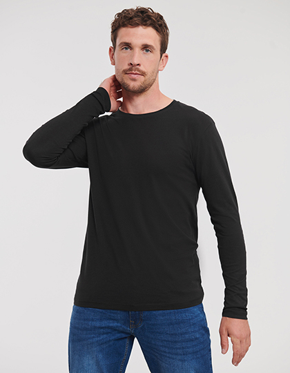 Russell Men`s Pure Organic Long Sleeve Tee