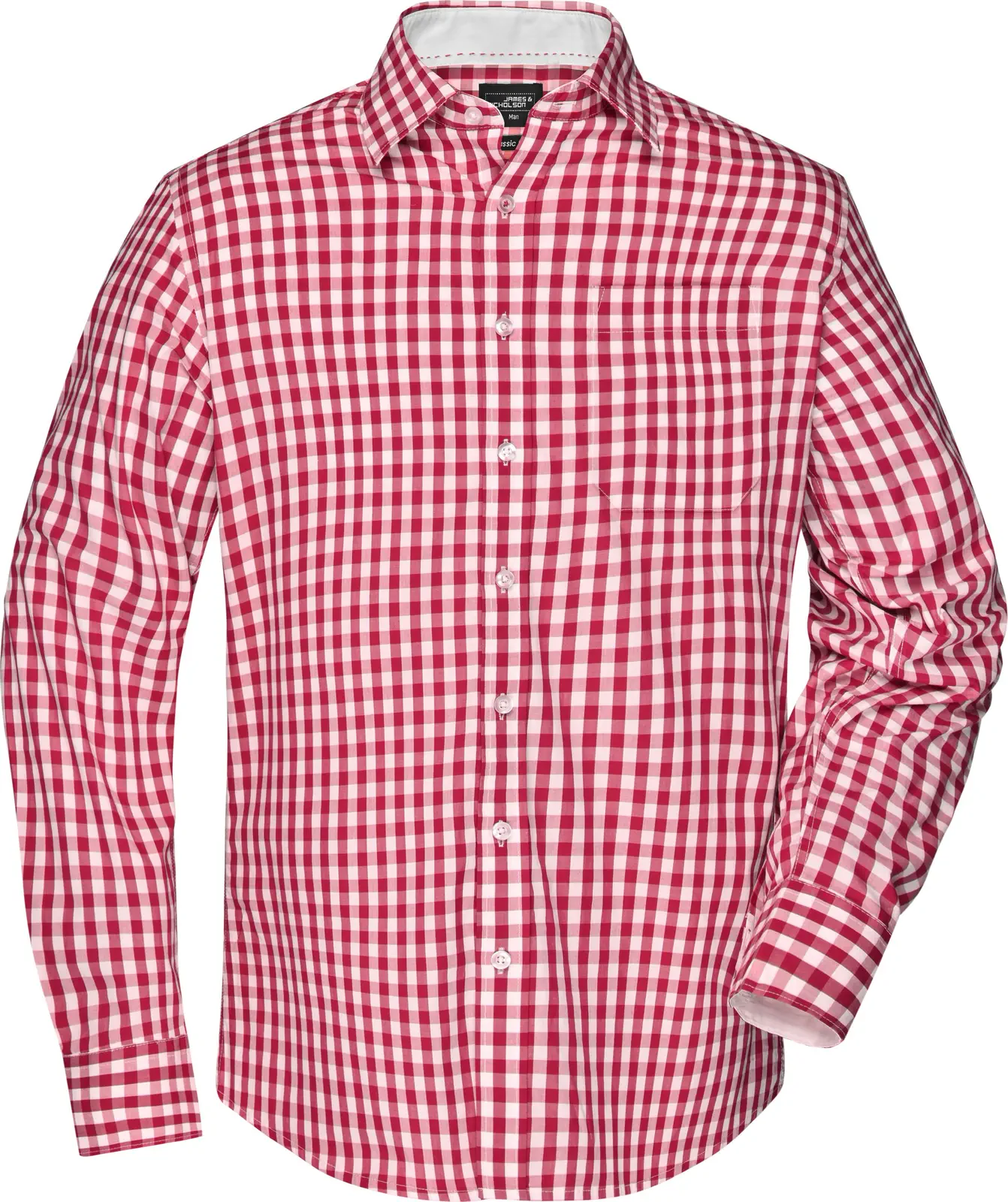 James & Nicholson Men's Checked Shirt 