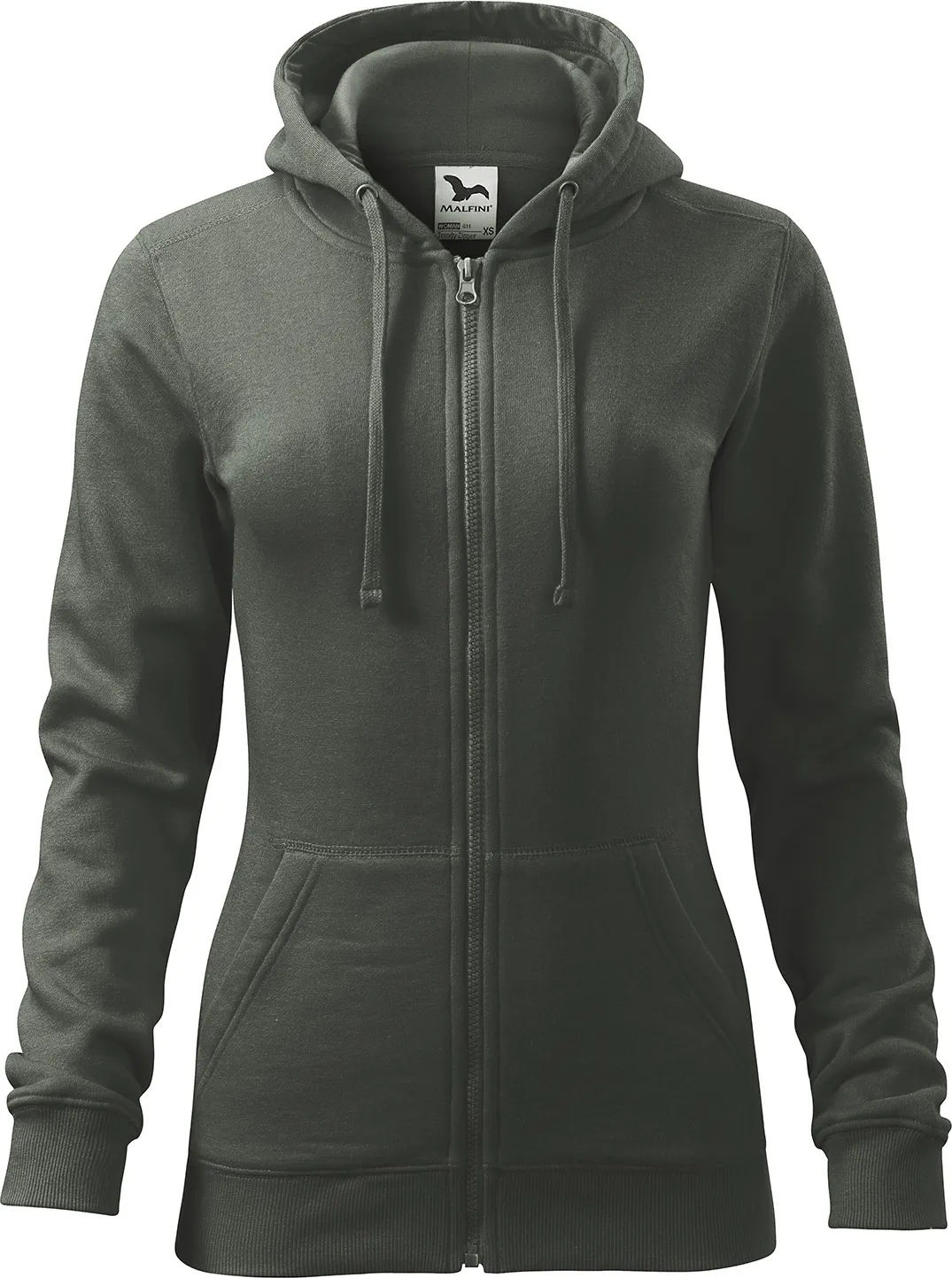 MALFINI Sweatshirt Damen Trendy Zipper 411