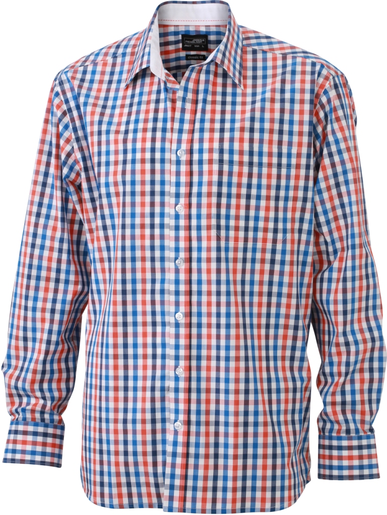 James & Nicholson Men's Checked Shirt James & Nicholson Men's Checked Shirt