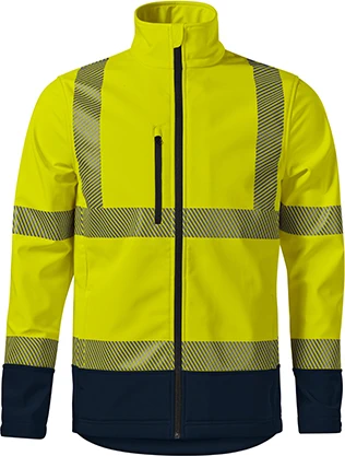 rimeck-5v3-softshelljacke-hv-drop-fluoreszierendesgelb-front-2 RIMECK Softshelljacke HV Drop 5V3