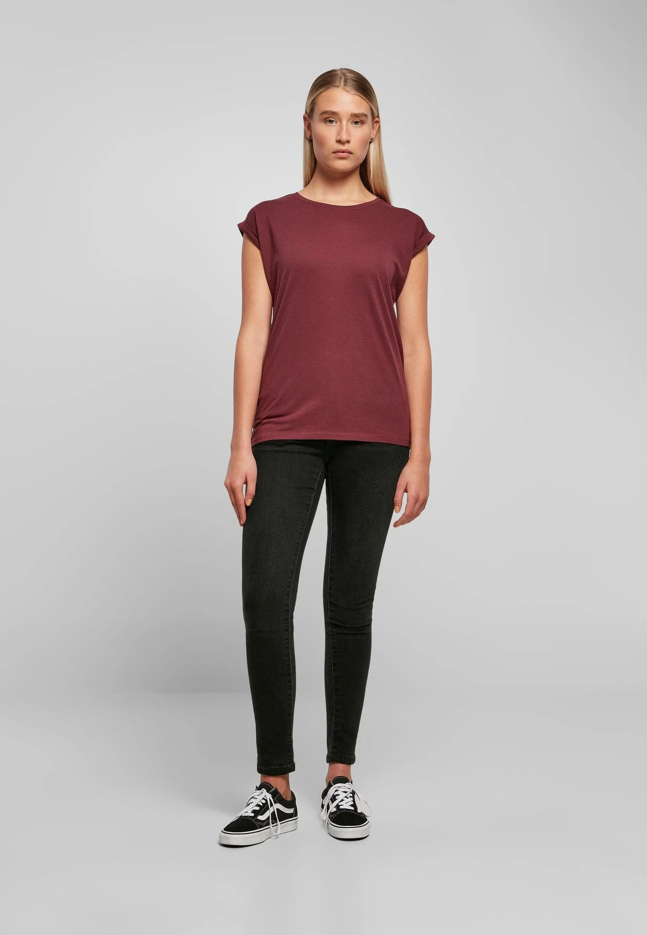Build Your Brand Ladies Extended Shoulder Tee