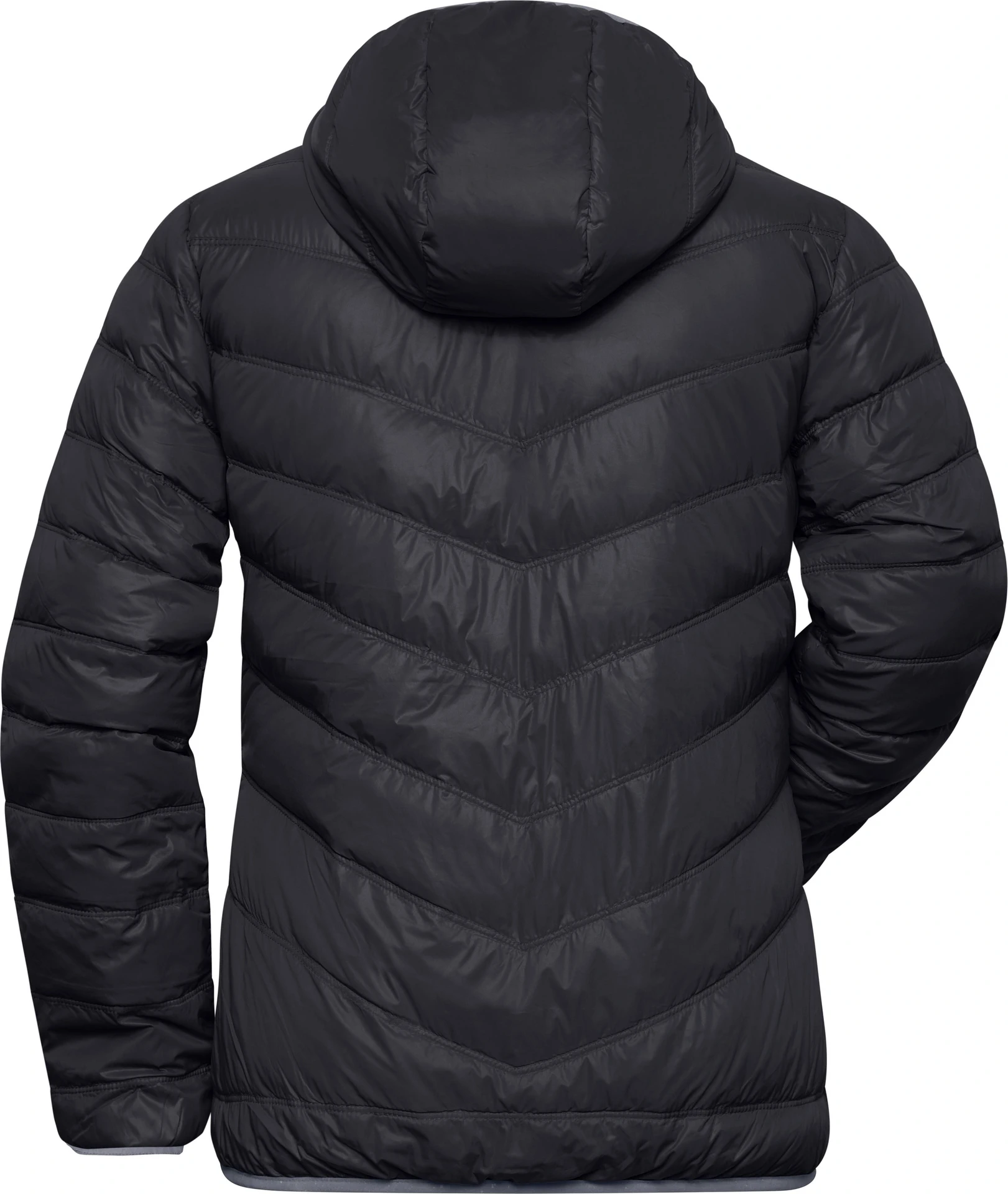 jn1059-ladies-down-jacket-black-grey-back-5 James & Nicholson Ladies Down Jacket