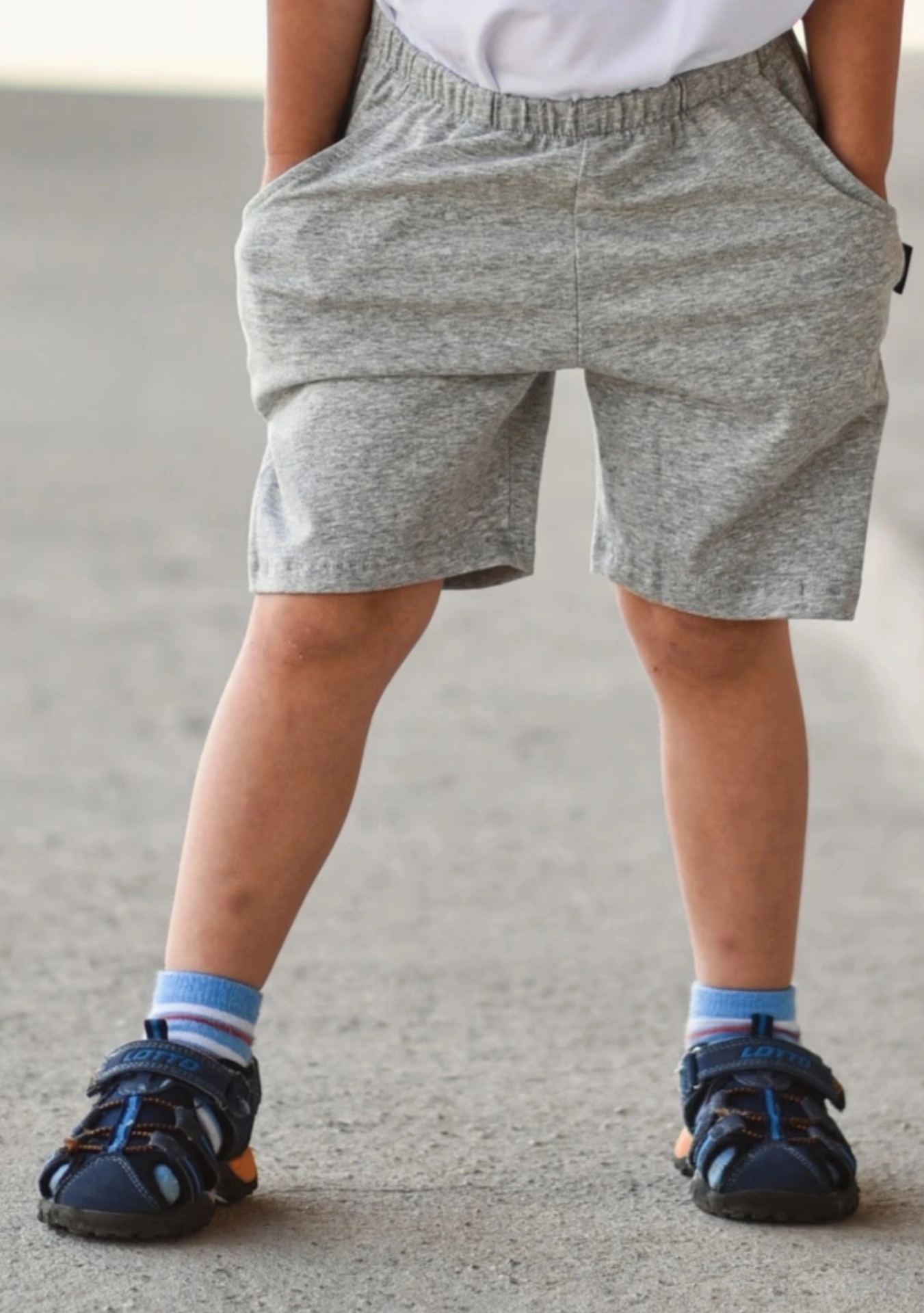 malfini-613-miles-shorts-kinder-dunkelgrau-meliert-model-0 MALFINI Shorts Kinder Miles 613