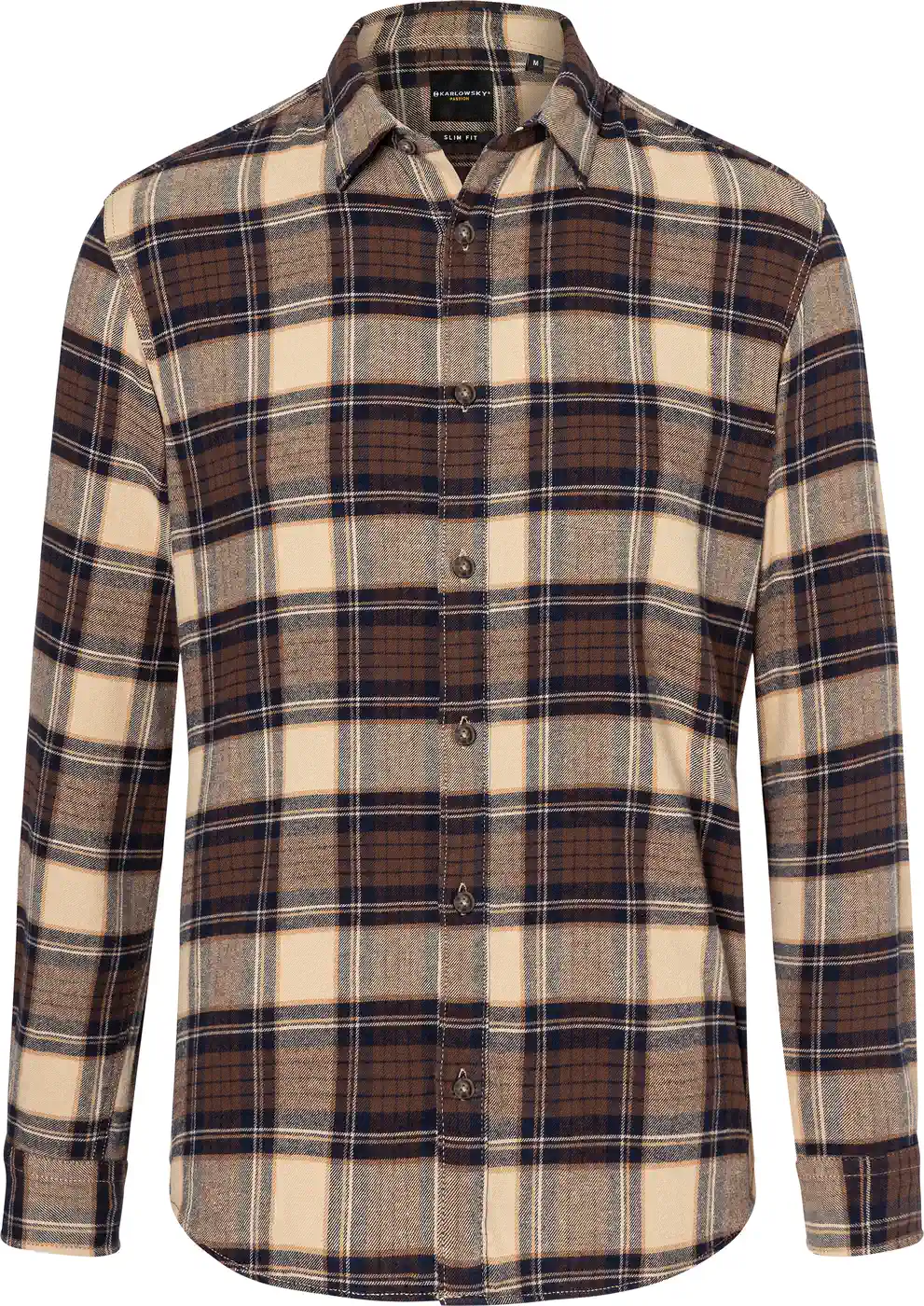 karlowsky-bm7bm8bm9-herren-karohemd-urban-sahara-front-3 KARLOWSKY Karohemd Urban