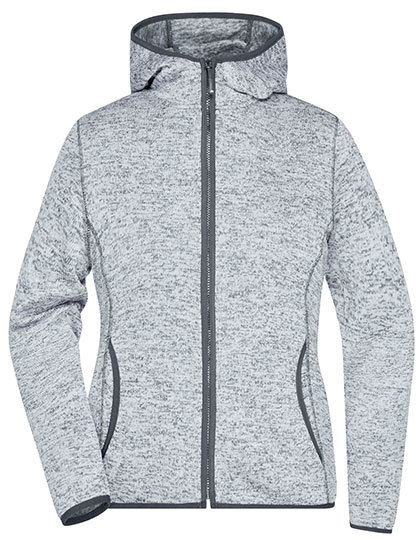 James & Nicholson Ladies Knitted Fleece Hoody