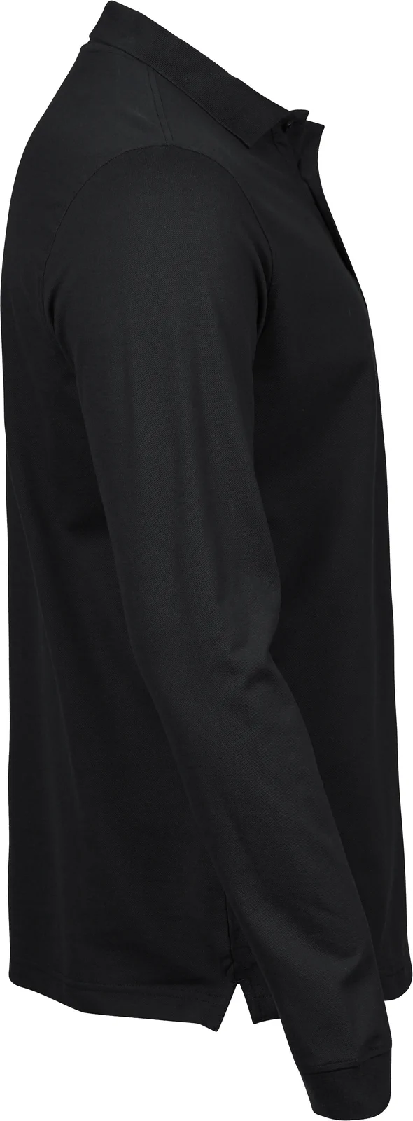 tee-jays-1406-mens-luxury-stretch-long-sleeve-poloshirt-black-right-4 Tee Jays Men's Luxury Stretch Long Sleeve Polo