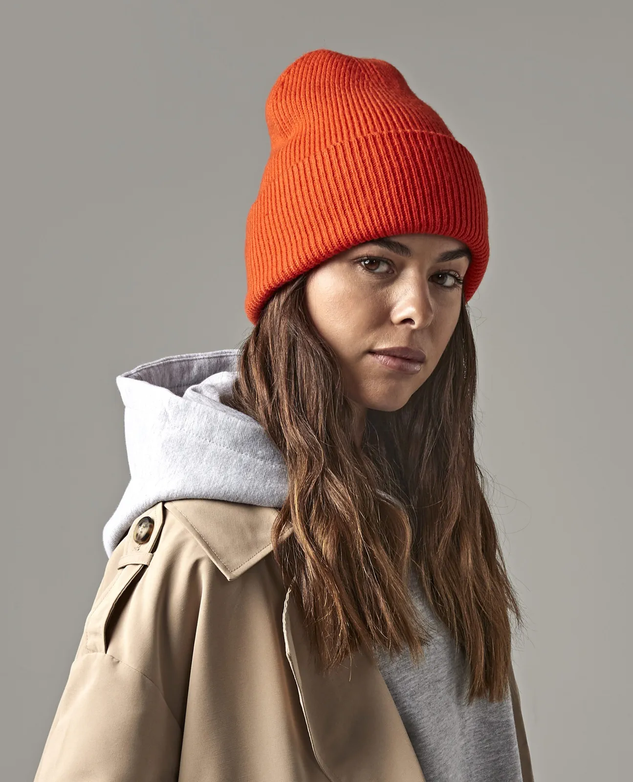 beechfield-b385r-classic-engineered-deep-cuffed-beanie-model-0 Beechfield Classic Engineered Deep Cuffed Beanie