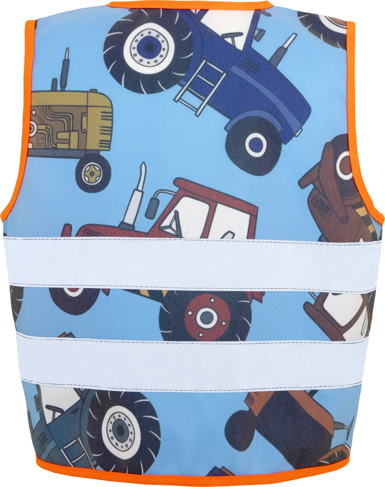 korntex-actwor-childrens-safety-vest-action-working-heroes-co2-neutral-tractor-back-5 Korntex Kinder Warnweste Action Line Working Heroes