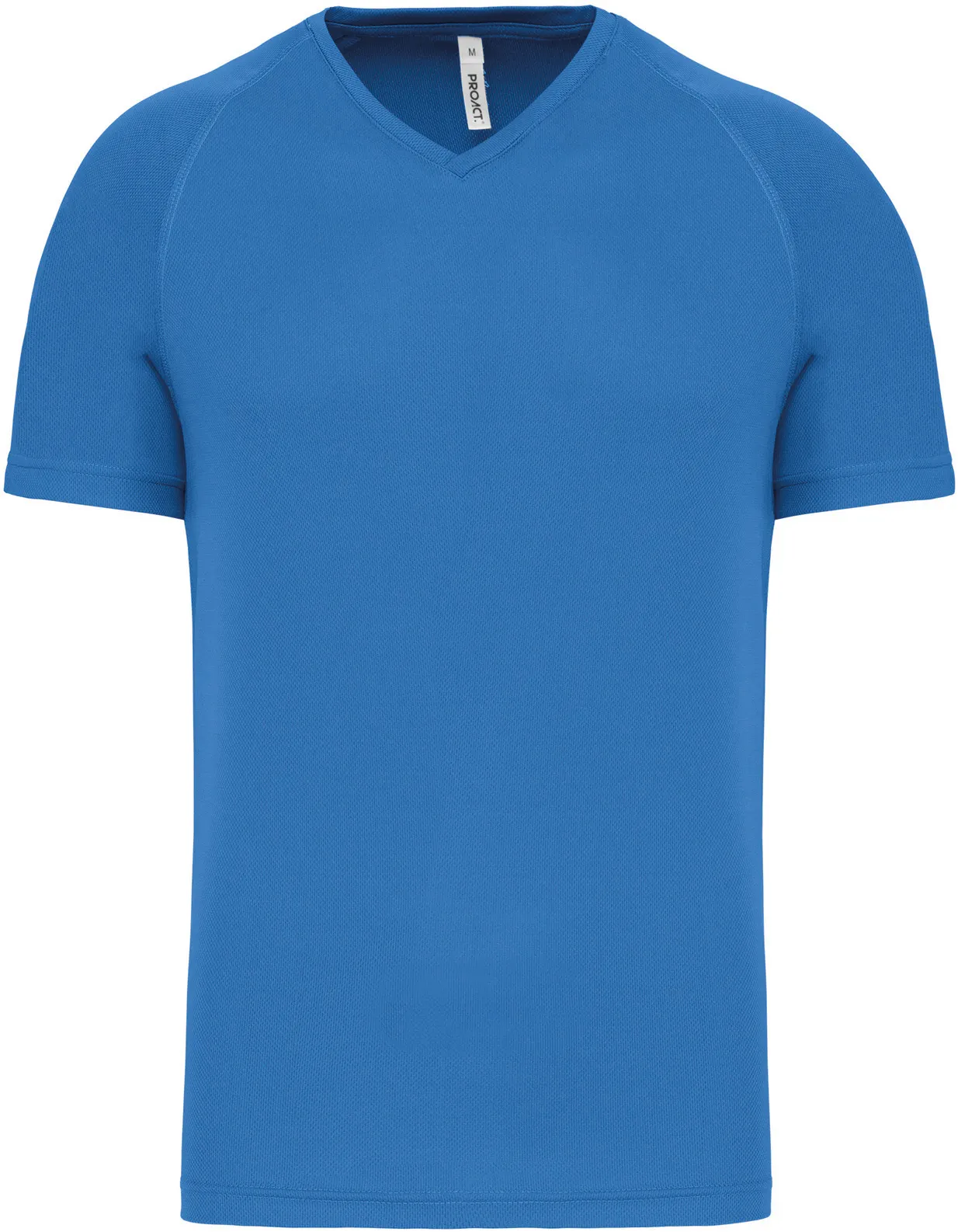 kariban-PA476-herren-v-ausschnitt-sport-shirt-aquablue-front-3 Kariban Herren V-Ausschnitt Sport Shirt
