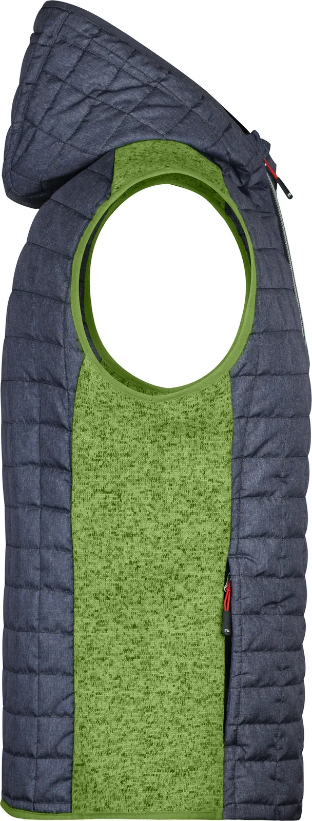 James & Nicholson Men's Knitted Hybrid Vest