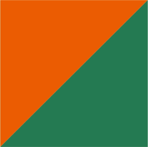 leuchtorange/grün