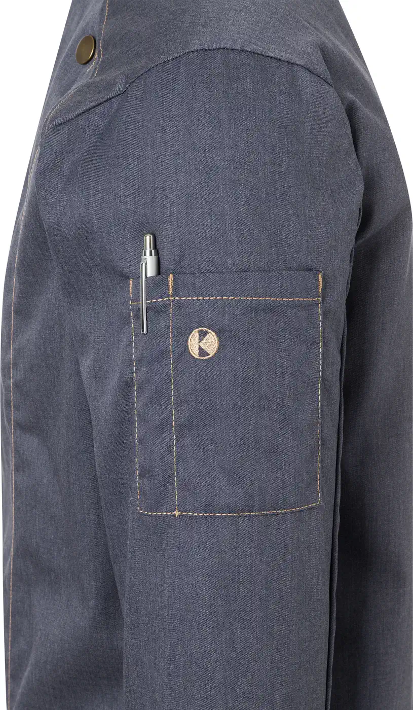 karlowsky-jm24-kochjacke-jeans-style-vintageblack-detail-6 KARLOWSKY Kochjacke Jeans-Style