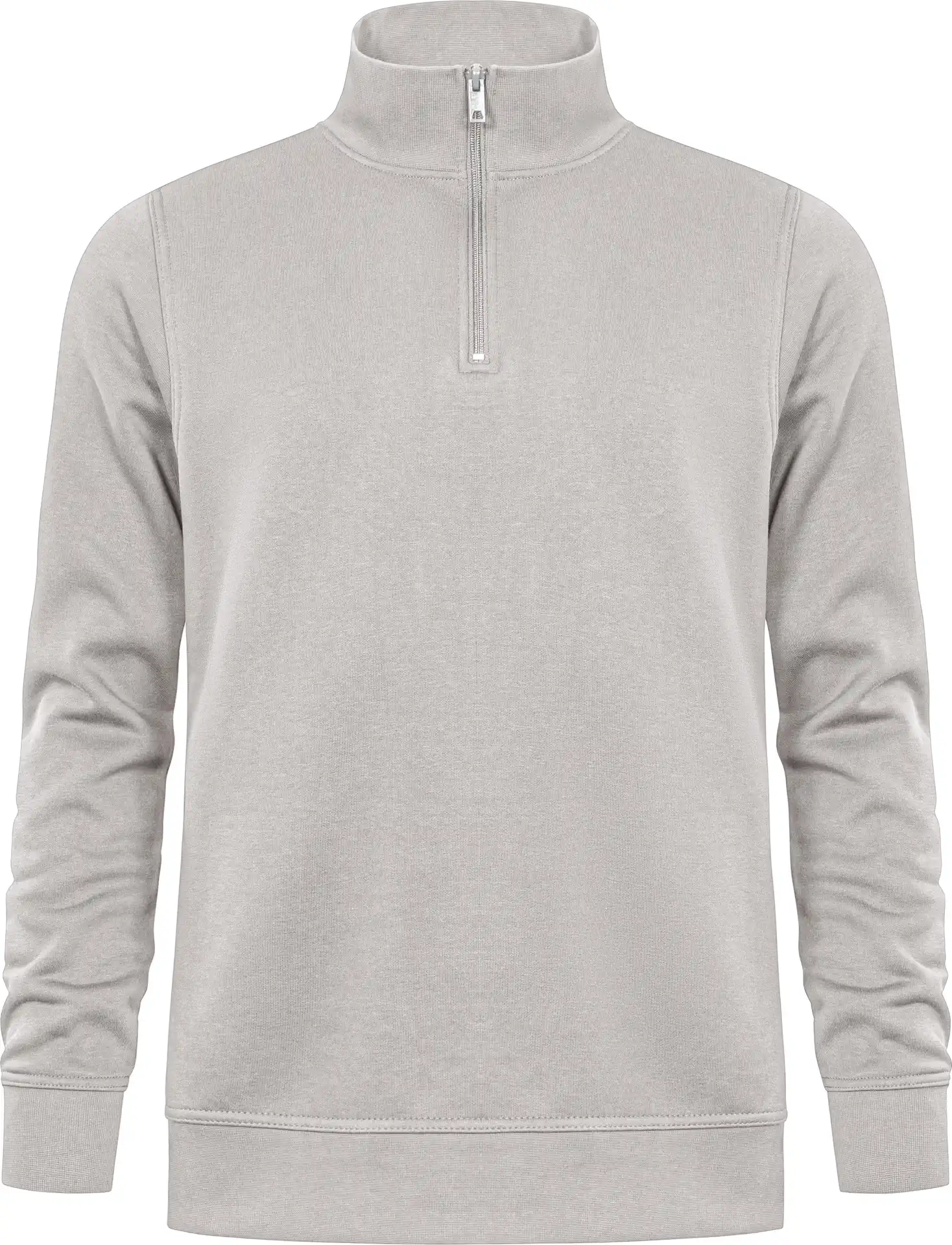 promodoro-5052-unisex-troyer-side-pocket-newlightgrey-front-3 Promodoro Unisex Troyer Side Pocket