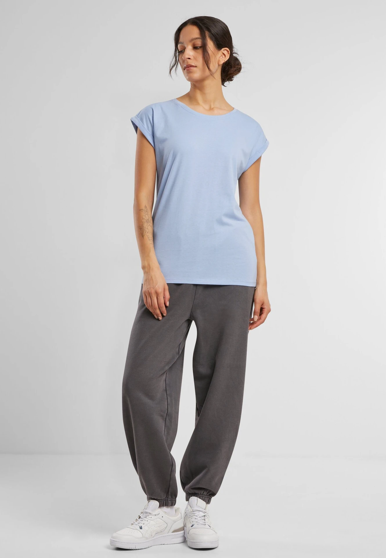 Build Your Brand Ladies Extended Shoulder Tee