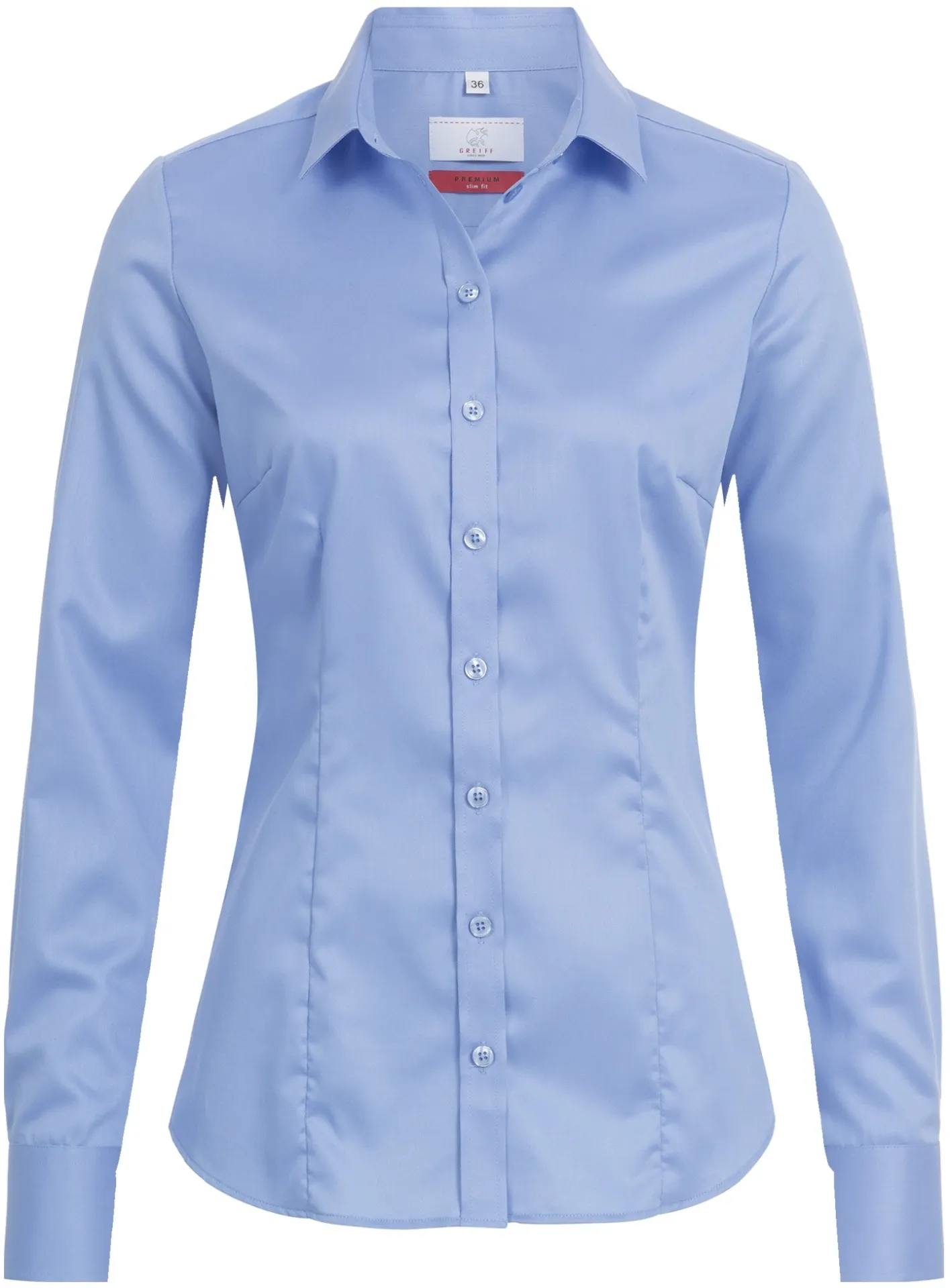 greiff-6560-damen-bluse-11-sf-premiu_1200_mittelblau-front-2 GREIFF Damen Bluse Kentkragen PREMIUM Slim Fit