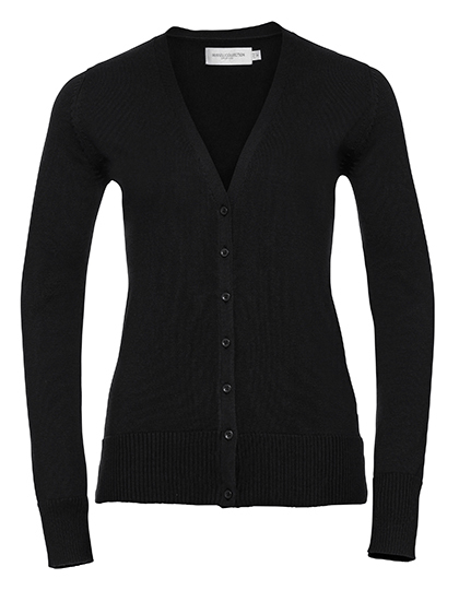Russell Ladies V-Neck Knitted Cardigan Russell Ladies V-Neck Knitted Cardigan