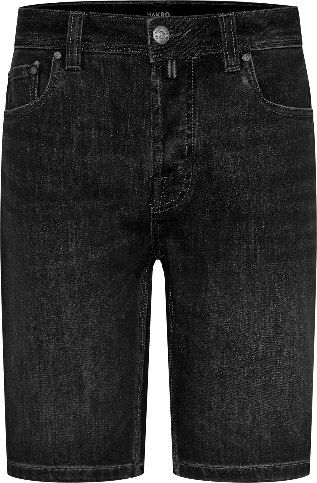 hakro-733-5-pocket-jeansshorts-x-stretch-eco-schwarz-front-1 HAKRO 5-Pocket-Jeansshort X-Stretch 733 ECO