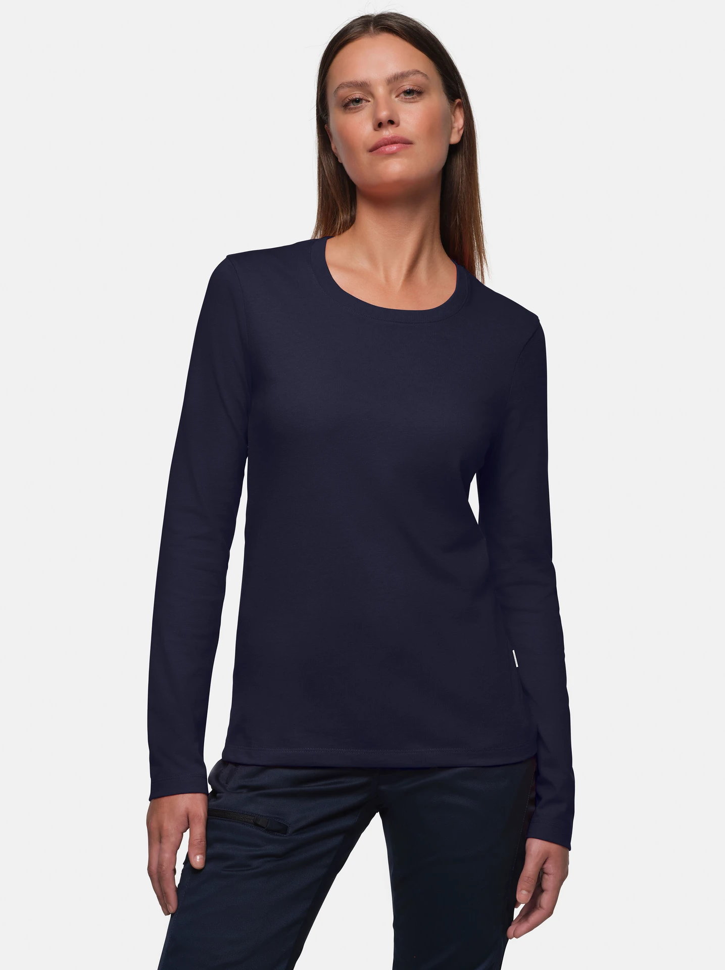 hakro-179-damen-longsleeve-mikralinar-tinte-model-0 HAKRO Women-Longsleeve 179 Mikralinar®