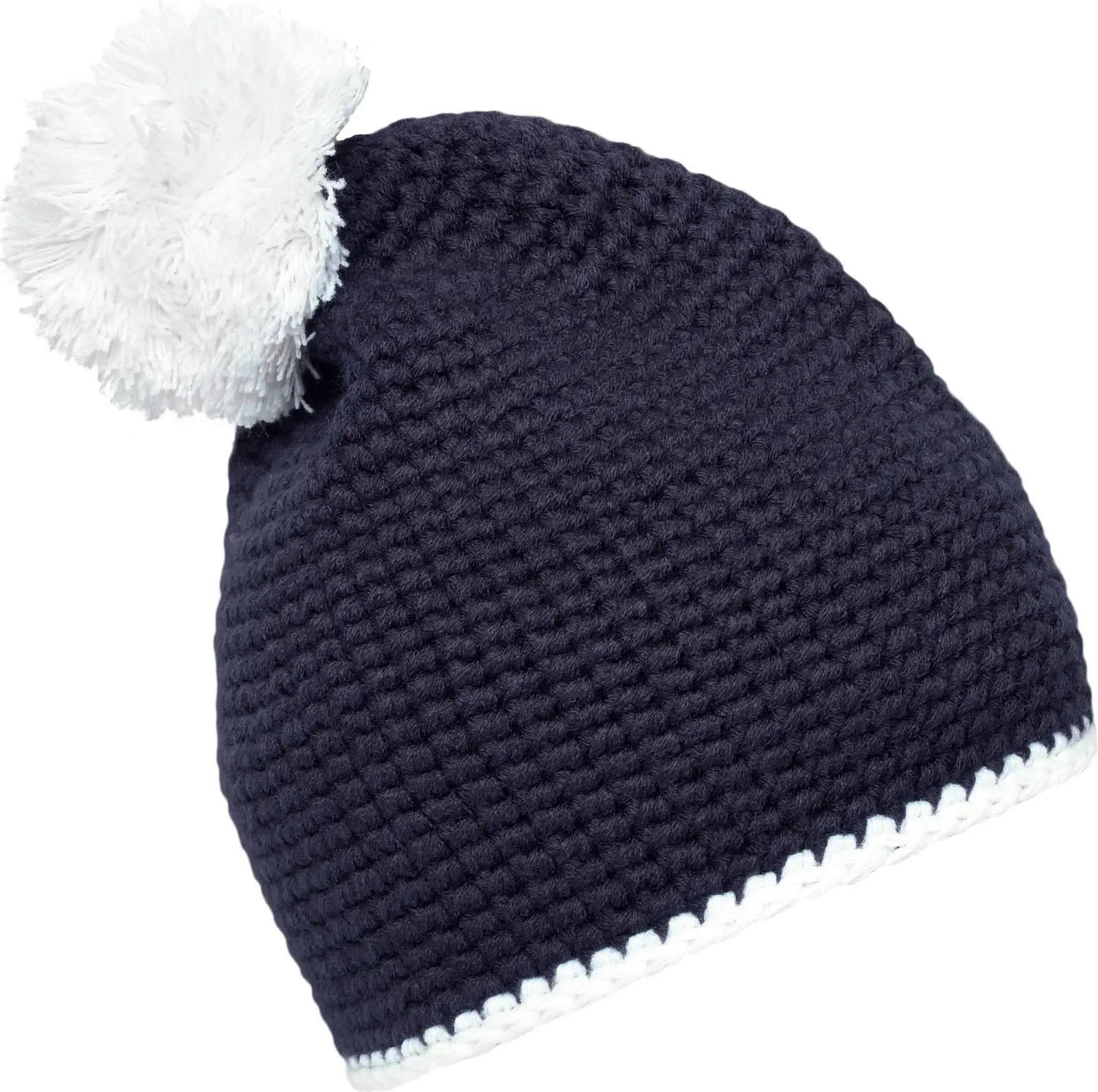 myrtle beach Pompon Hat with Contrast Stripe