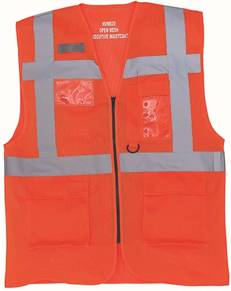 YOKO Hi Vis Top Cool Open Mesh Executive Waistcoat