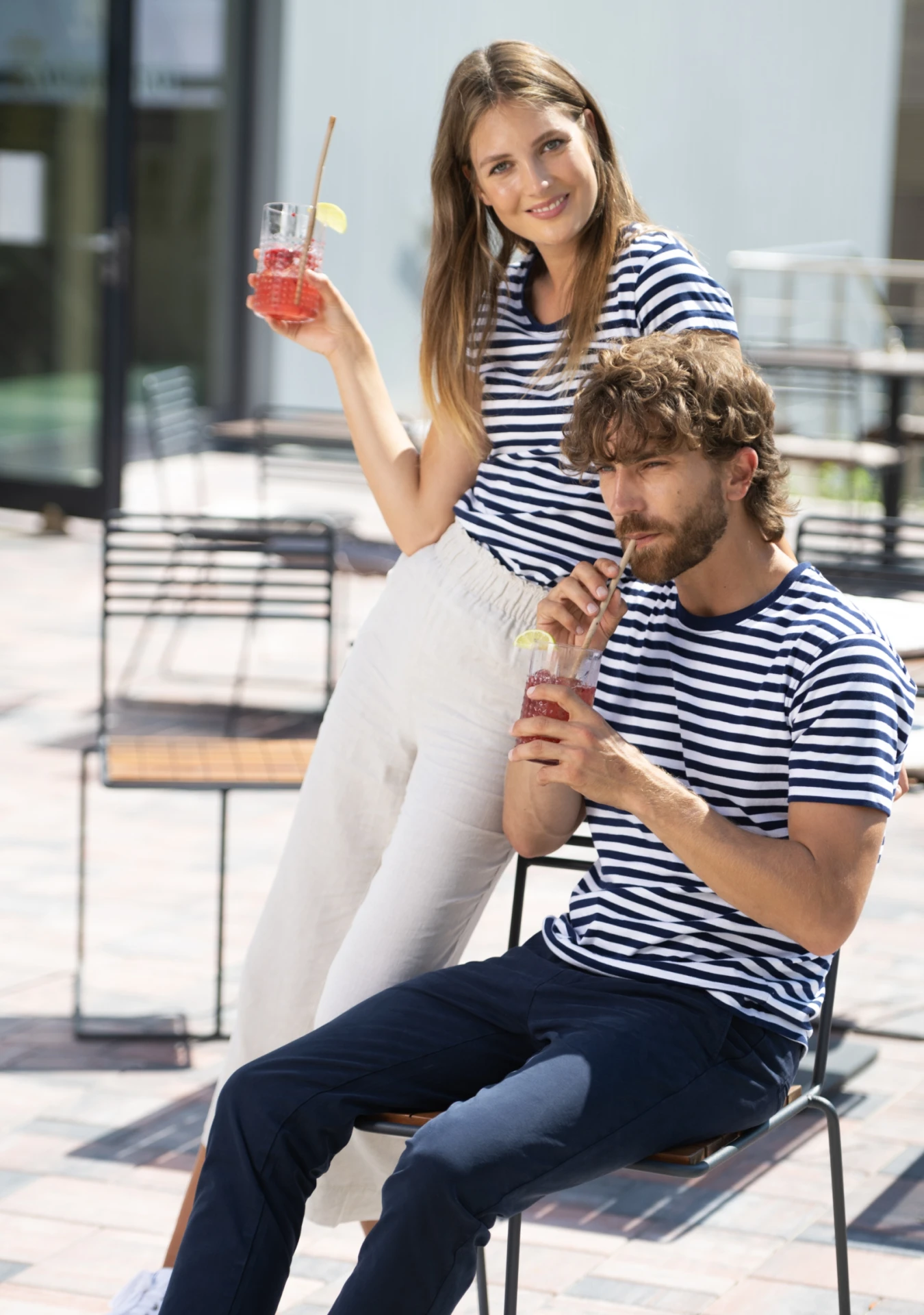 malfini-803-sailor-t-shirt-marineblau-model-1 MALFINI T-Shirt Sailor 803