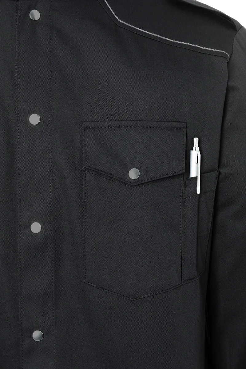 karlowsky-jm26-kochhemd-new-identity-black-detail-6 KARLOWSKY Kochhemd New Identity