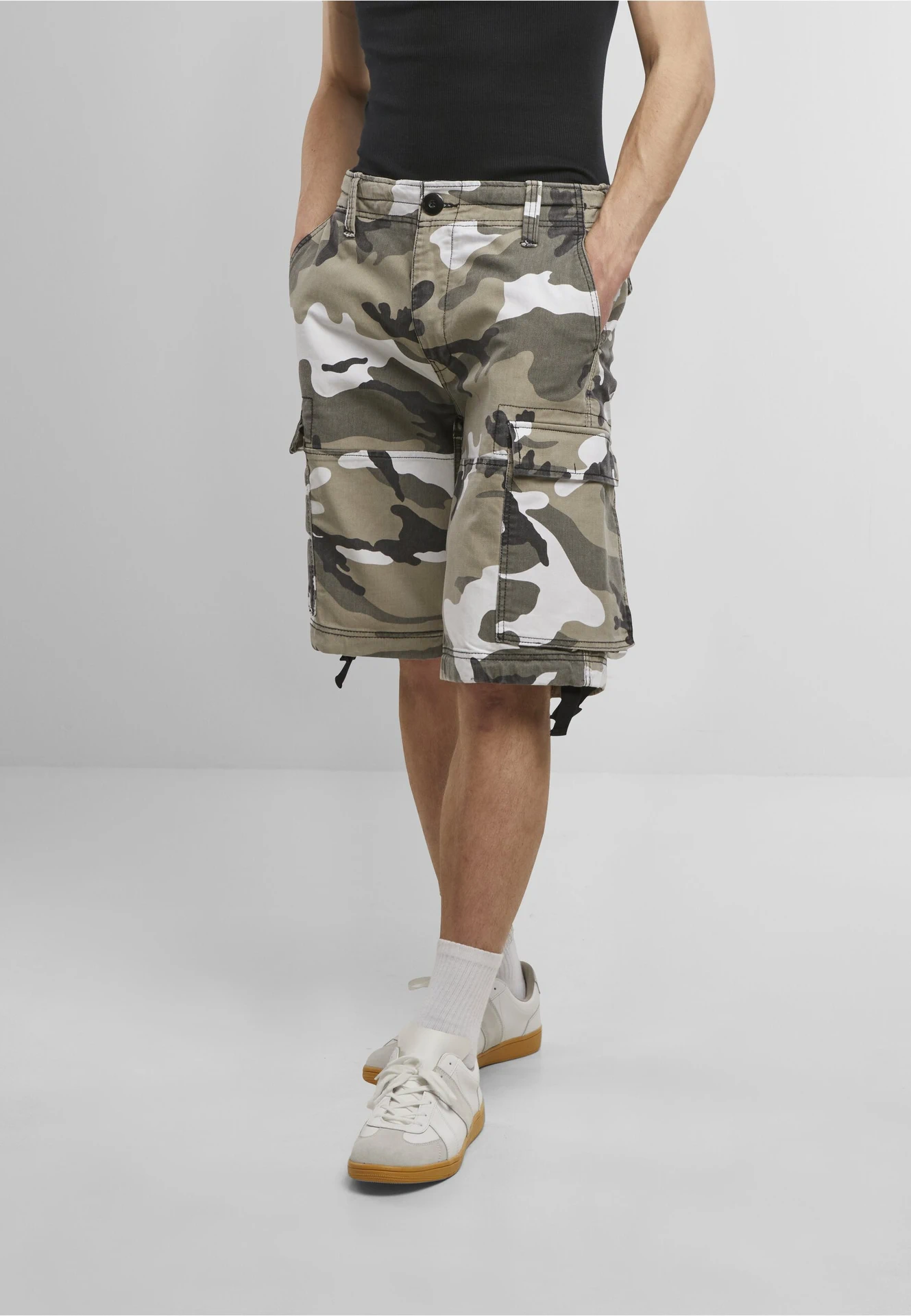 BYB-B2002-vintage-shorts-urbancamo-model-0 Build Your Brand Vintage Shorts