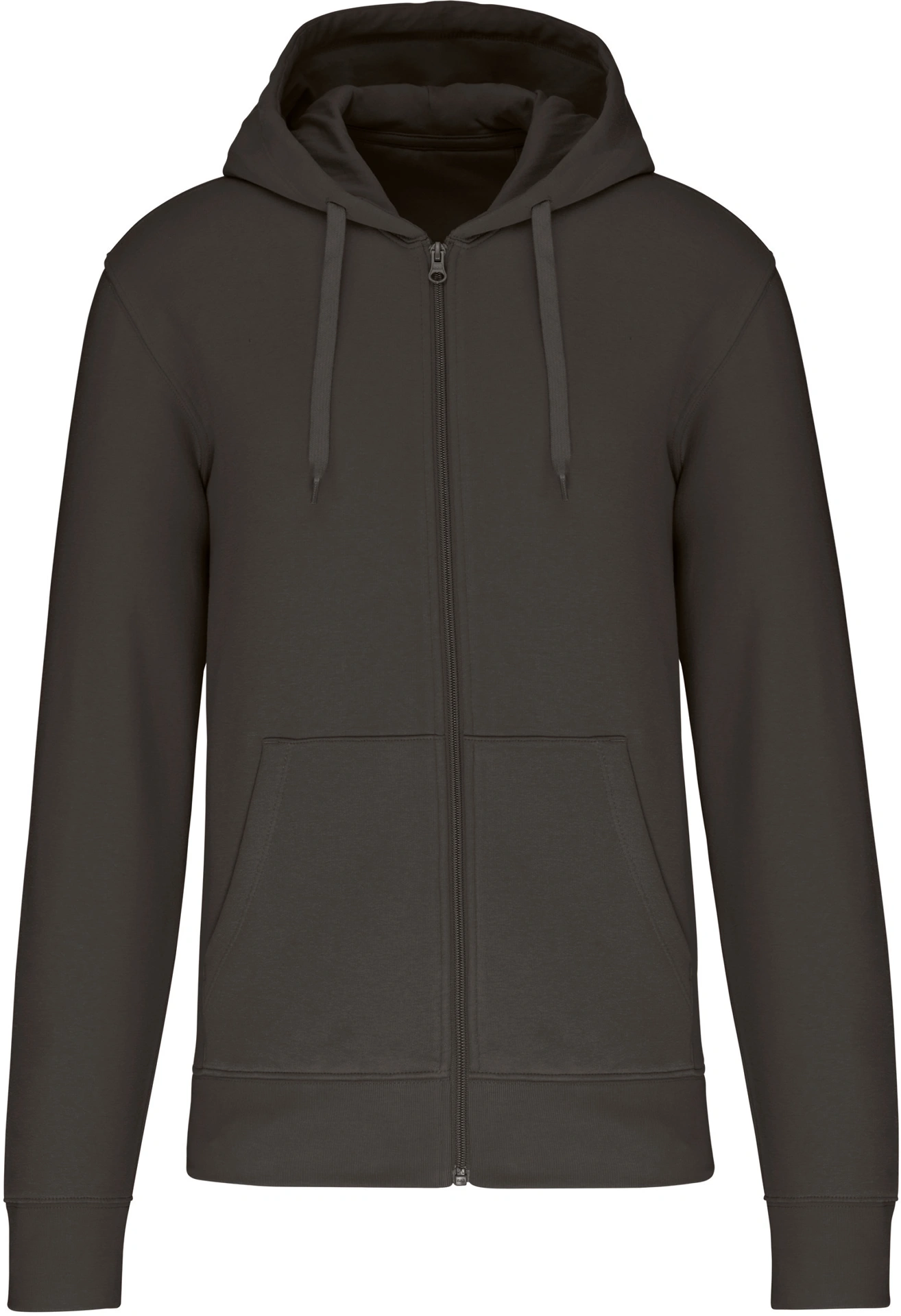 kariban-K4030-umweltfreundliche-kapuzen-sweatjacke-darkgrey-front-3 Kariban Umweltfreundliche Kapuzen Sweatjacke