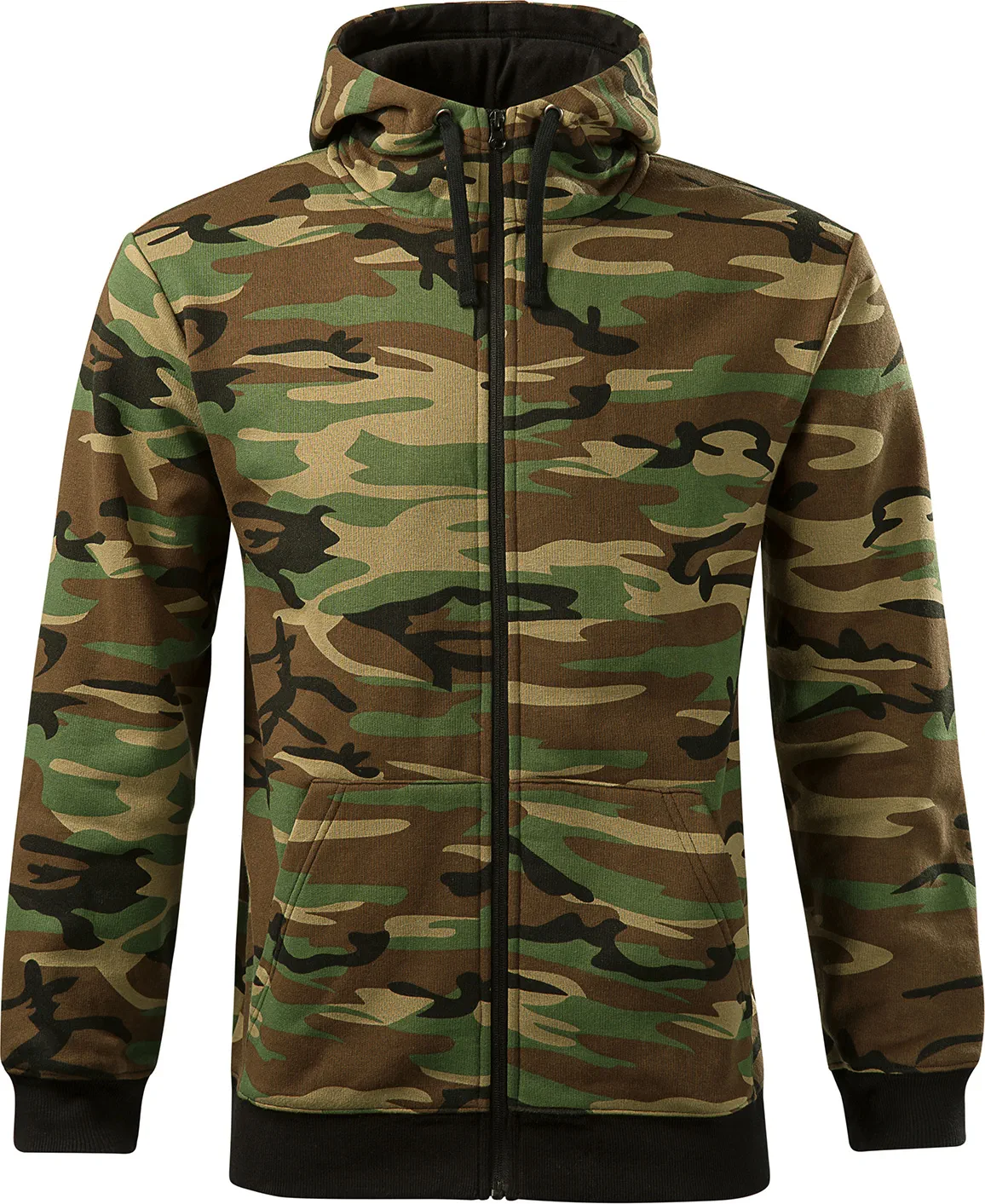MALFINI Sweatshirt Camo Zipper C19
