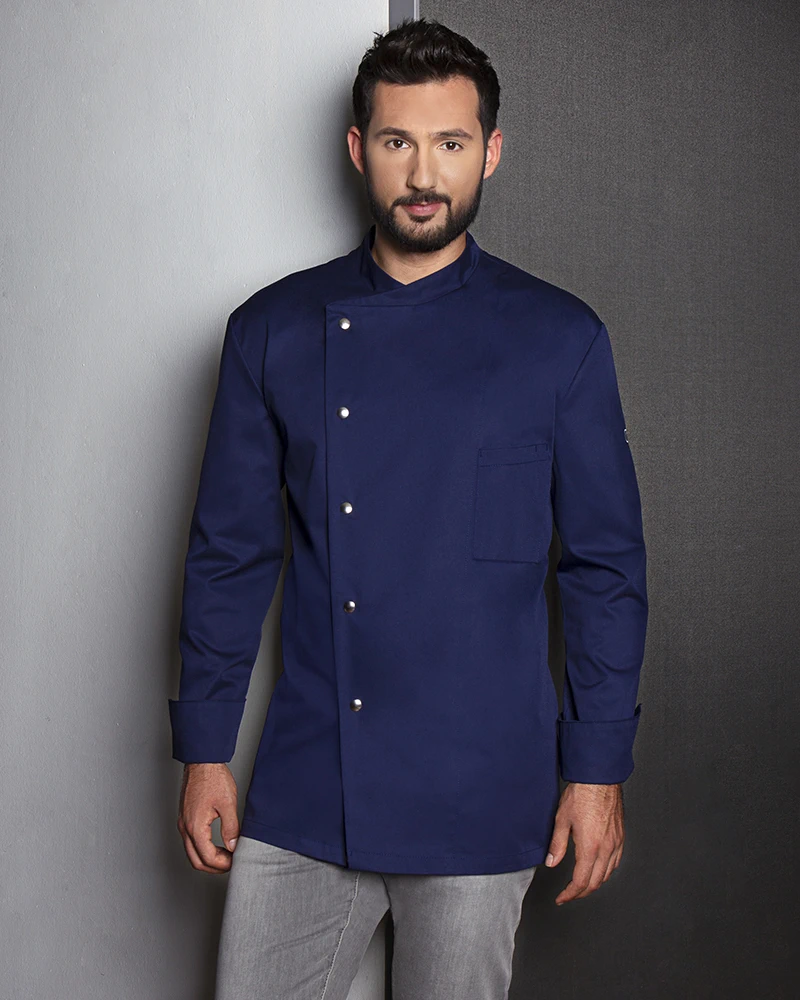 karlowsky-jm14-kochjacke-lars-navy-model-0 KARLOWSKY Kochjacke Lars