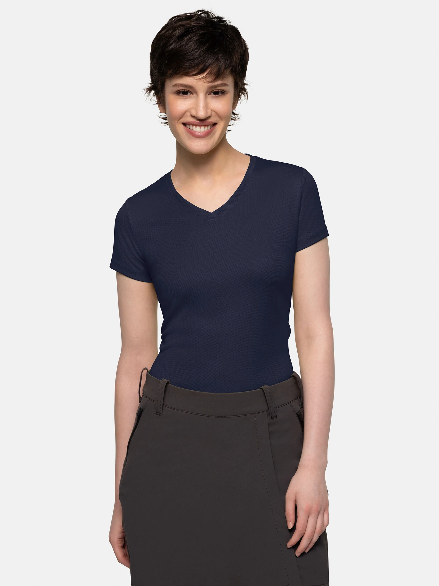 HAKRO Women-V-Shirt 187 Coolmax