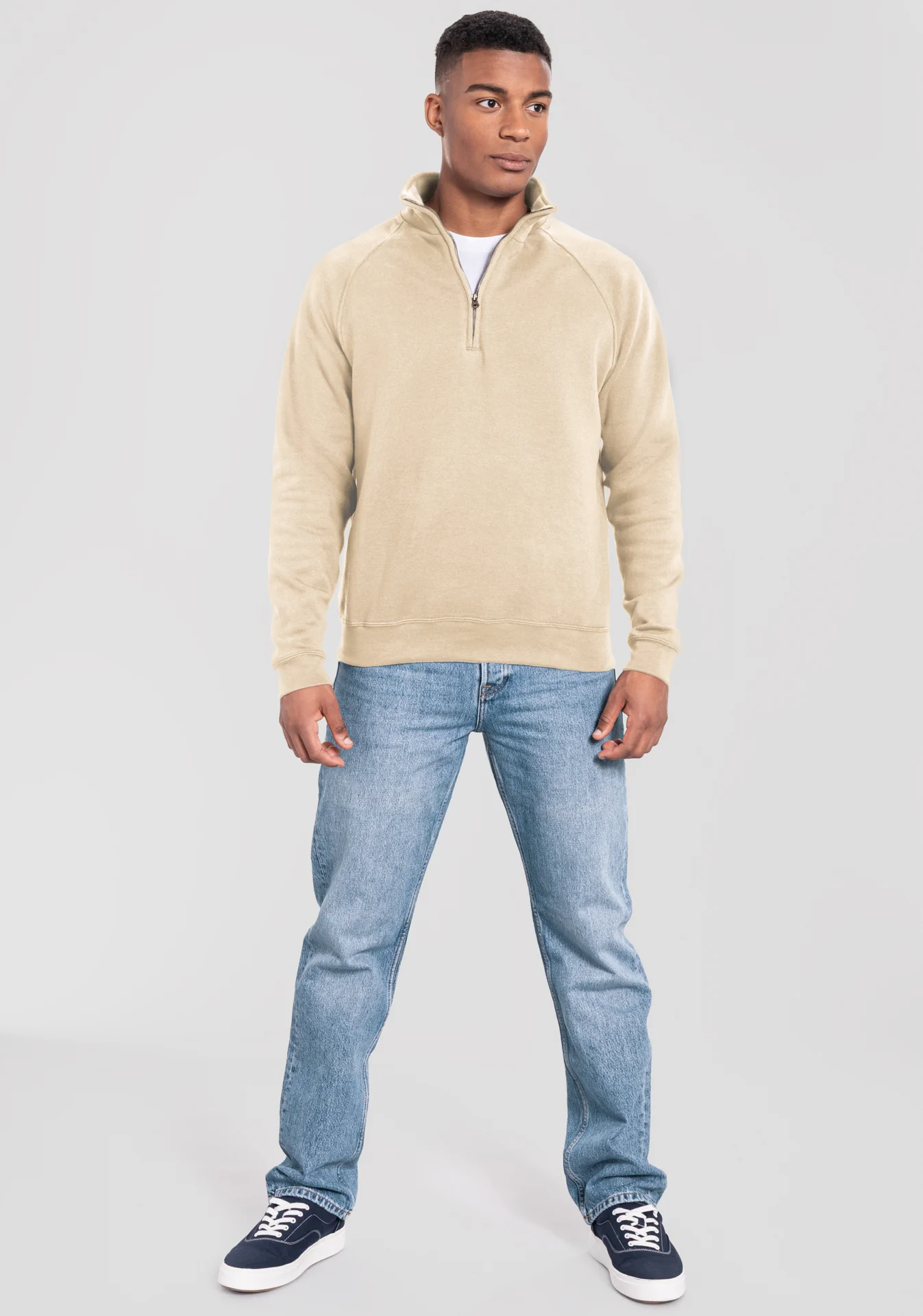 F.O.L. Iconic Premium Zip Neck Sweat