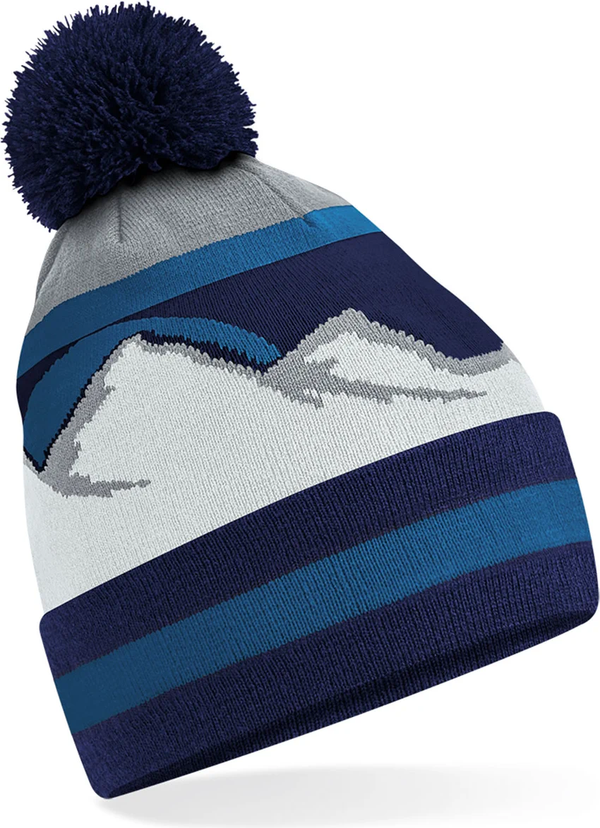 Beechfield Mountain Peaks Pom Pom Beanie