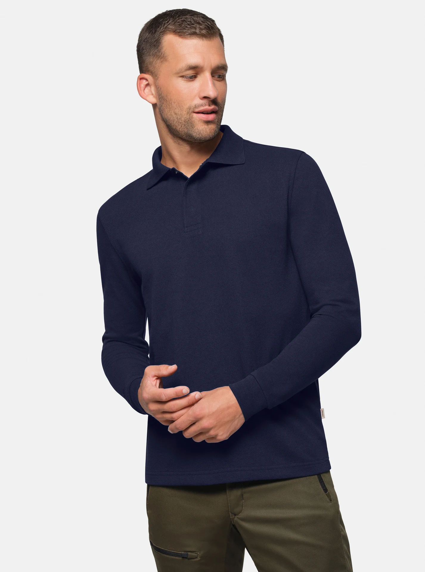 hakro-821-longsleeve-poloshirt-mikralinar-haccp-tinte-model-0 HAKRO Longsleeve-Poloshirt 821 HACCP Mikralinar®