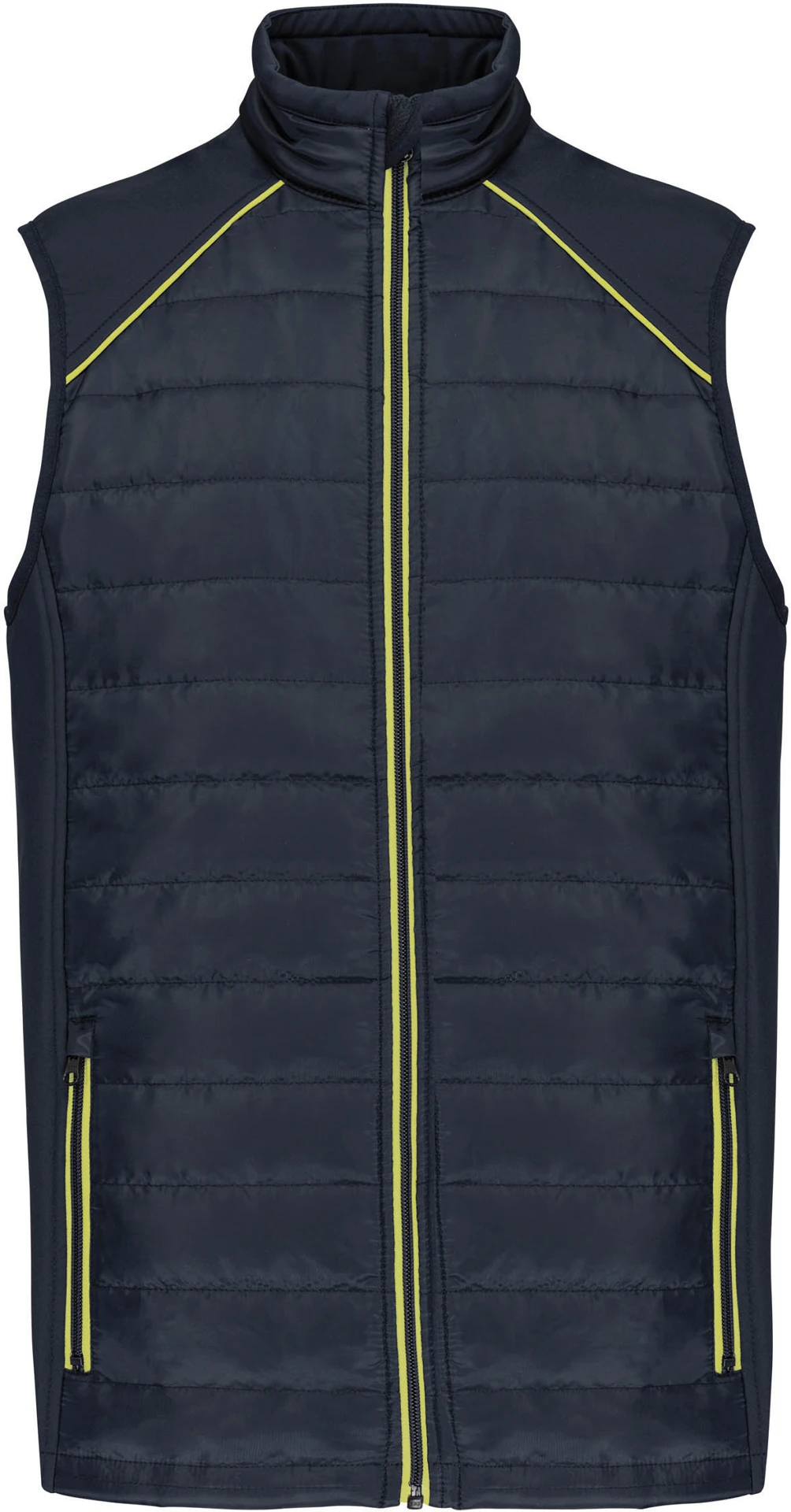 navy/fluorescent yellow