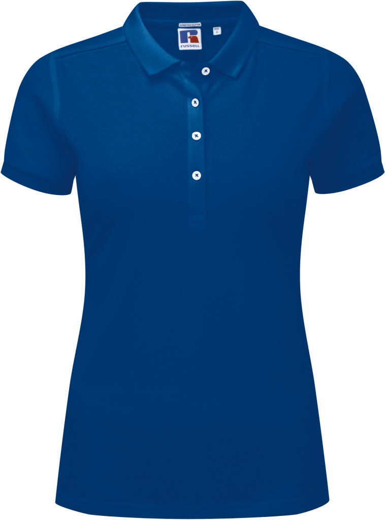 Russell Ladies` Fitted Stretch Polo