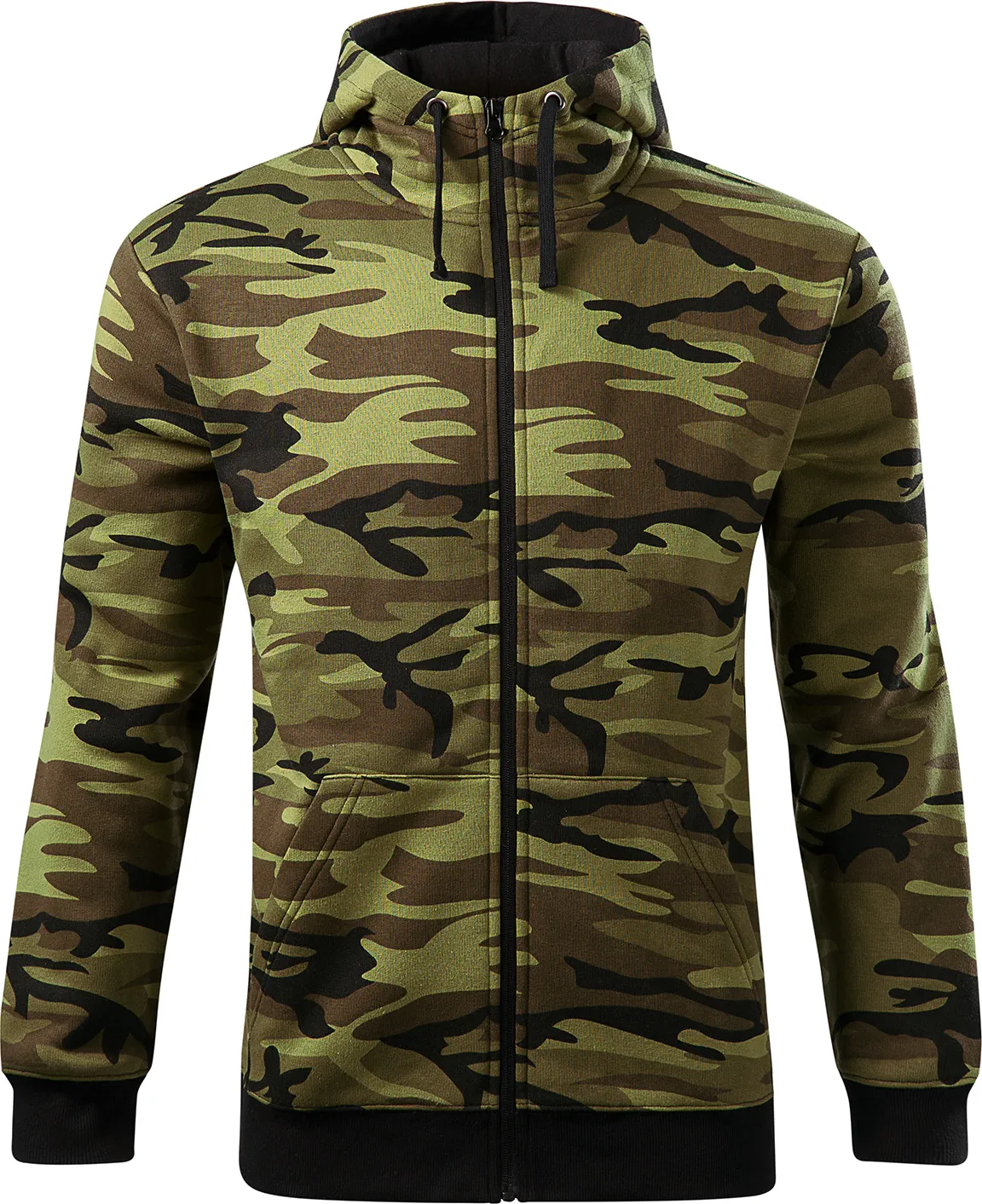 MALFINI Sweatshirt Camo Zipper C19