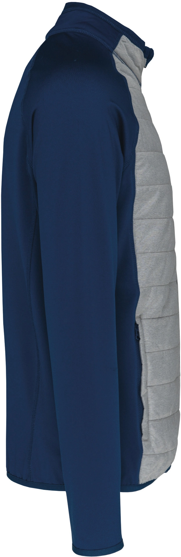 kariban-PA233-sportliche-hybrid-stretch-jacke-marlgrey-sportynavy-right-5 Kariban Sportliche Hybrid Stretch Jacke