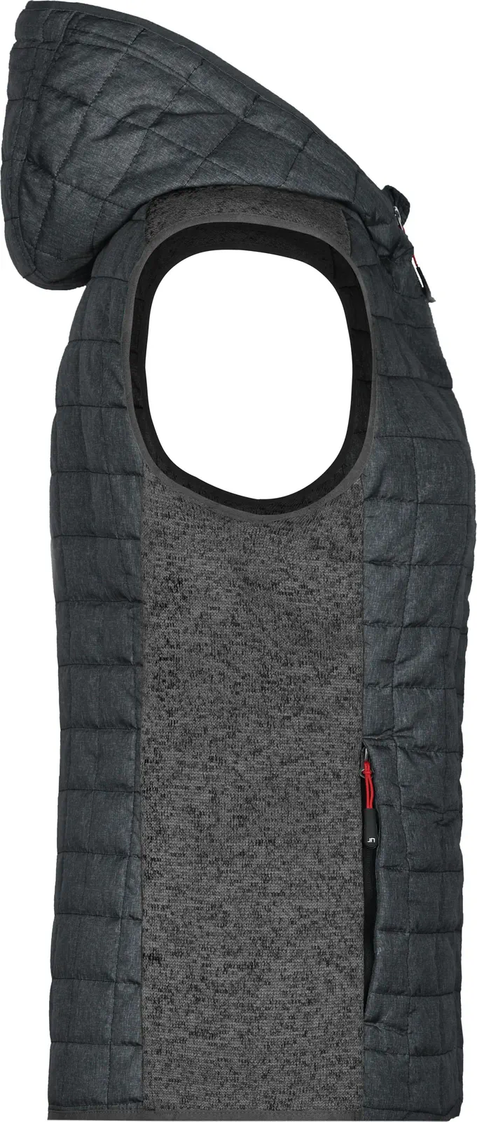 James & Nicholson Ladies Knitted Hybrid Vest