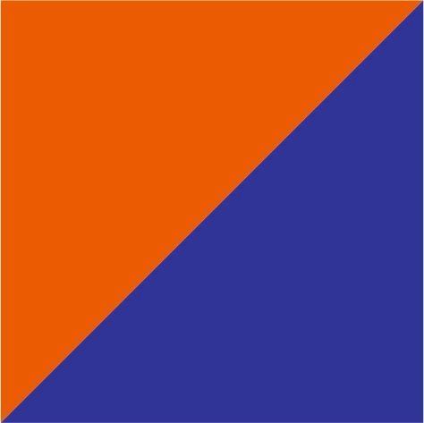 leuchtorange/kornblau