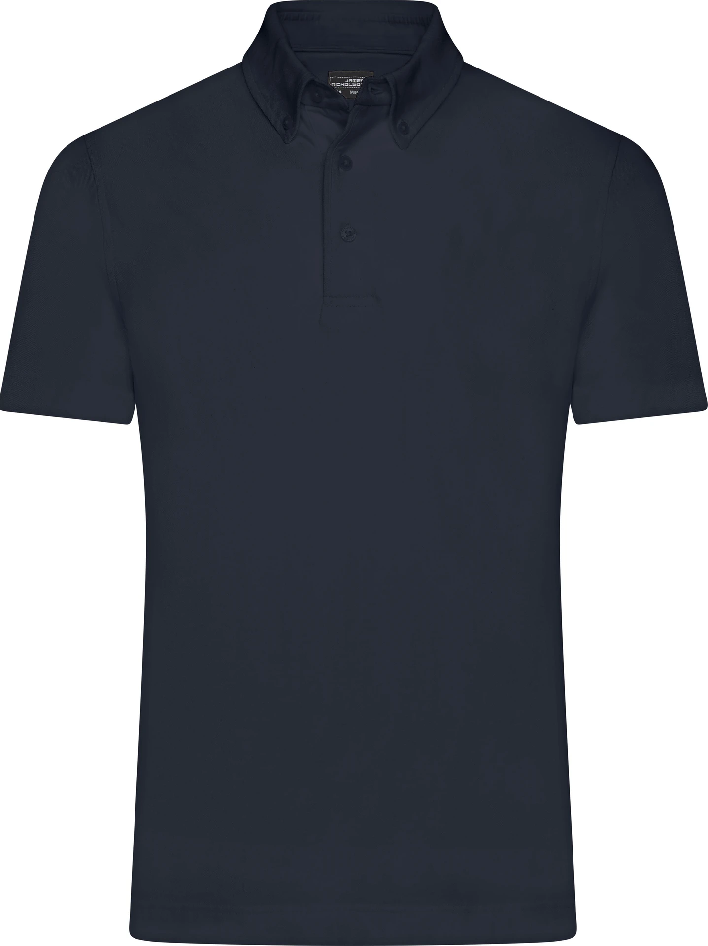 jn964-mens-plain-poloshirt-navy-front-3 James & Nicholson Men`s Plain Polo